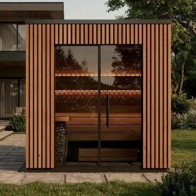 3-Person Outdoor Steam Sauna โ Ultimate Relaxation with Red Light & Negative-Ions