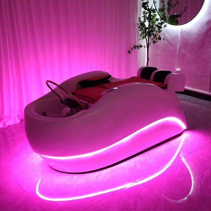 SSW XL780 Japanese Head Spa Massage Bed โ Plumbed | Salon and Spa Wholesaler black