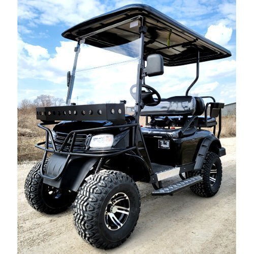 Brand New 48v Electric Golf Cart Lifted & Loaded eMACHINE 2023 โ Black