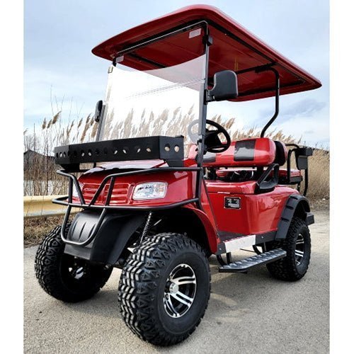 Brand New 48v Electric Golf Cart Lifted & Loaded eMACHINE โ RED