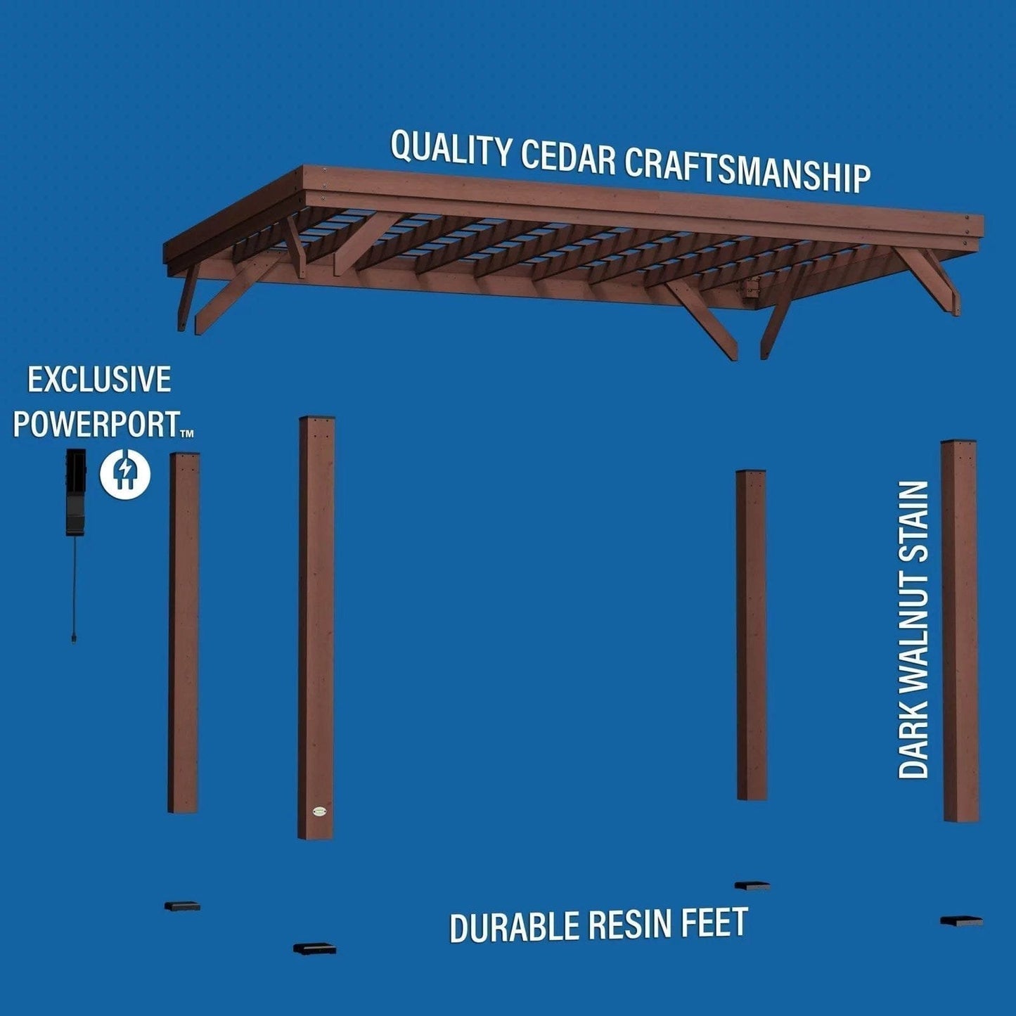 14×10 Brockton Pergola