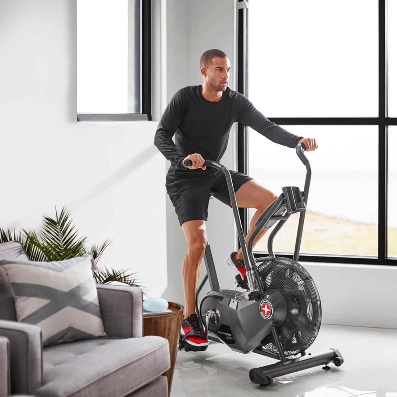 Schwinn Airdyne AD6 Exercise Bikes.