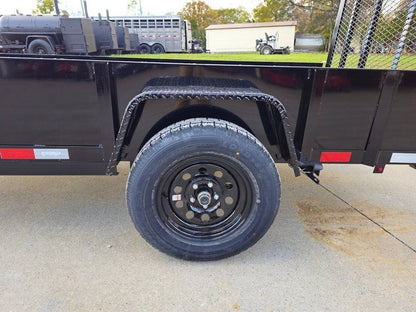 5′ X 10′ Utility Trailer Straight Deck 18″ Sides Tall Gate