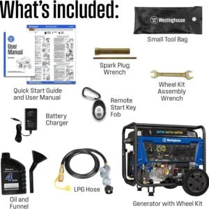 Westinghouse 14,500 Watt Tri-Fuel Portable Generators.