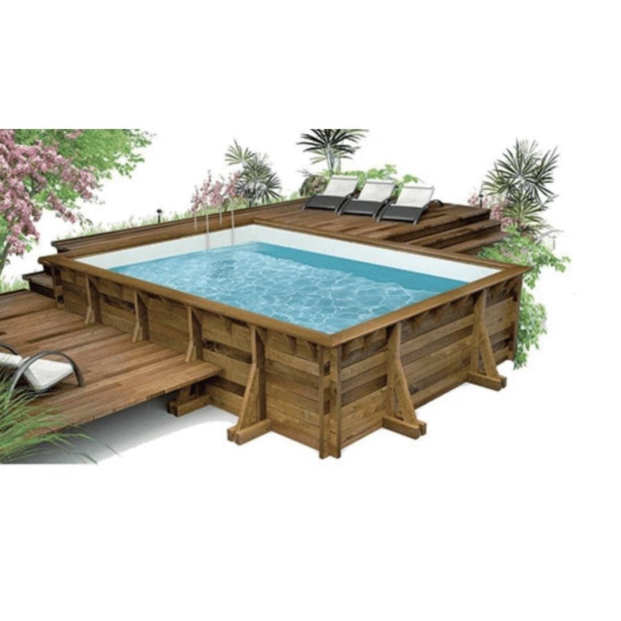 Piscine bois en kit rectangle Tampa