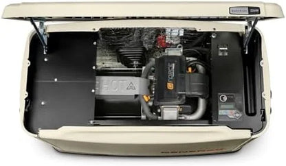 Generac Guardian 22kW Home Standby Generator with 200 Amp Transfer Switch, Durable All Aluminum, WiFi Enabled with G-Force Engine, Easy to Use, Whole House Powers Backups, Smart Outage Solution – Bisque