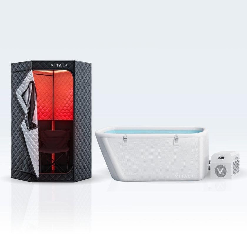 Vital+ Luxury Ice Bath and Infrared Sauna Combo
