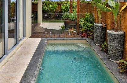 Mini piscine bloc polystyrène4 x 2.50 x 1.50 m : avec liner pierre de bali : Basalt