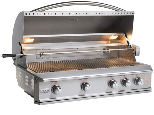 Blaze Professional 44-Inch 4 Burner Built-In Gas Grill With Rear Infrared