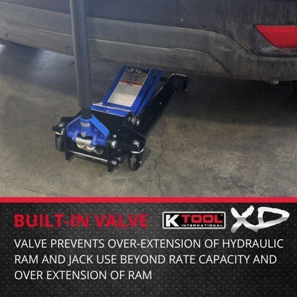 K Tool Heavy-Duty Low-Profile 3.33 Ton Floor Jack