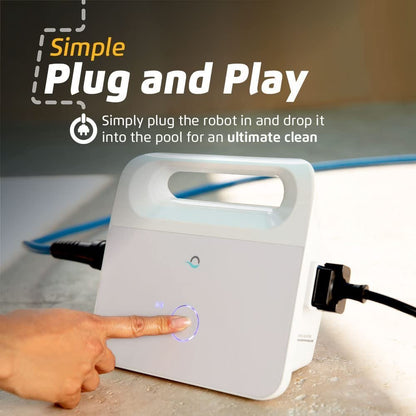 Dolphin Proteus DX5i Wi-Fi Robotic Pool Vacuum Cleaner Pools up to 50 FT – Waterline Scrubber Brush