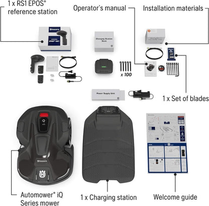 Husqvarna 440iQ Robotic Lawn Mower, 2 Acre, Wire-Free, Charging Station