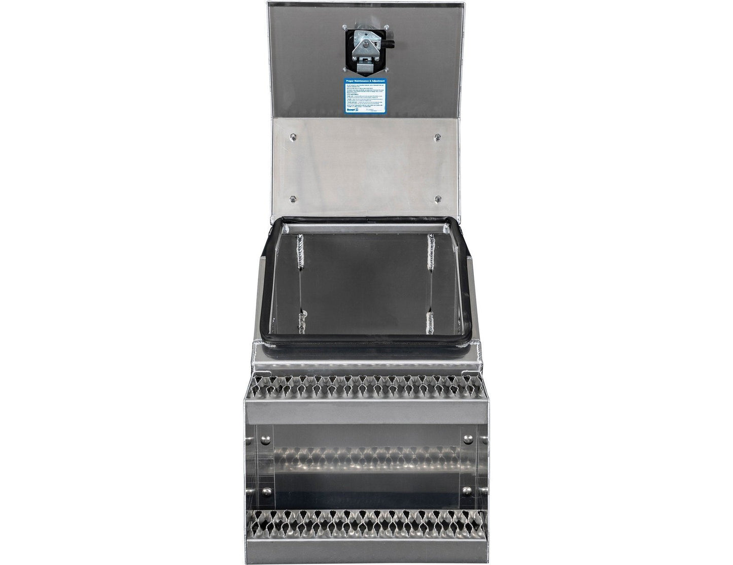 Buyers Products 28-in x 24-in x 18-in Smooth Aluminum Step Box Truck Tool Box 1705281