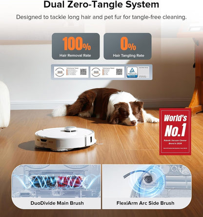 Roborock Qrevo Edge S5A Robot Vacuum & Mop, 18,500Pa, Zero-Tangle