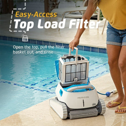 Dolphin Proteus DX5i Wi-Fi Robotic Pool Cleaner with Waterline Scrubber – For Pools up to 50 ft