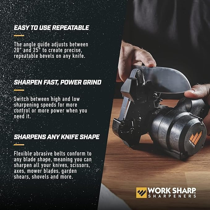 Work Sharp MK2 Professional Electric Knife and Tool Sharpener – Adjustable Tool and Knife Sharpening System