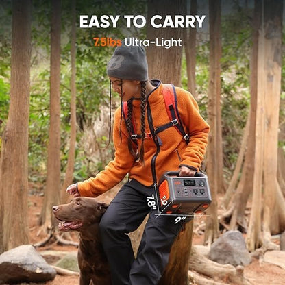 Jackery Portable Power Station Explorer 300, 292Wh Backup LiFePO4 Battery, Solar Generator for Outdoors Camping Travel Hunting Blackout (Solar Panel Optional)