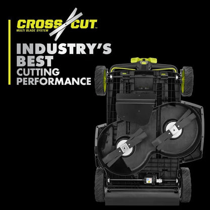 RYOBI 80v Hp brushless 30″ self-propelled dual-blade lawn mower kit