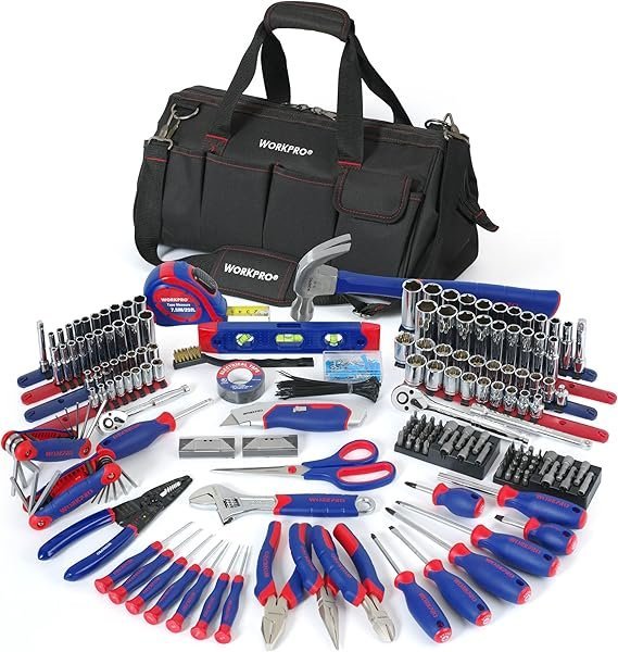 WORKPRO 322-Piece Home Repair Tool Kit With Carrying Bag – Basic Household Hand Tools
