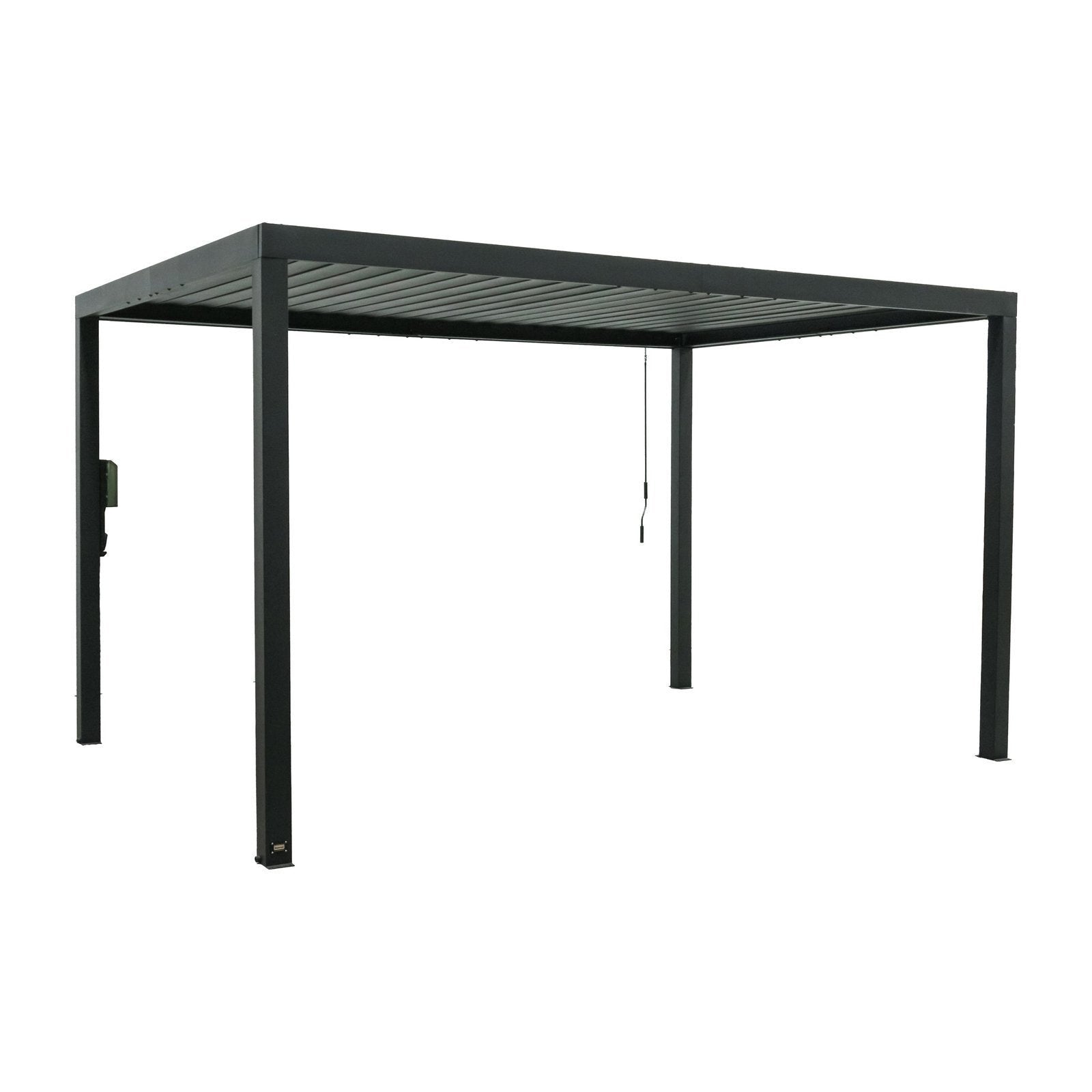 14×10 Sarasota Steel Louvered Pergola