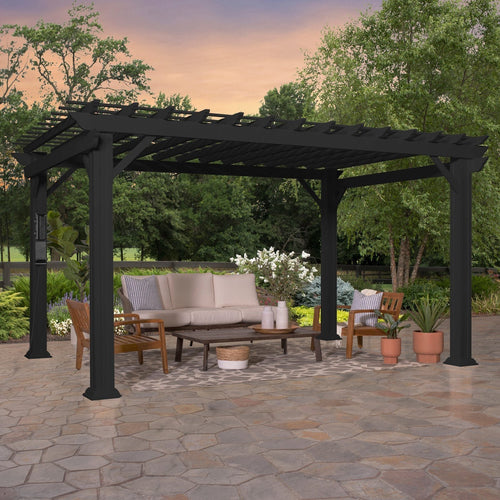 14×10 Stratford Traditional Steel Pergola
