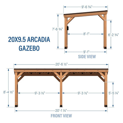 20×9.5 Arcadia Gazebo