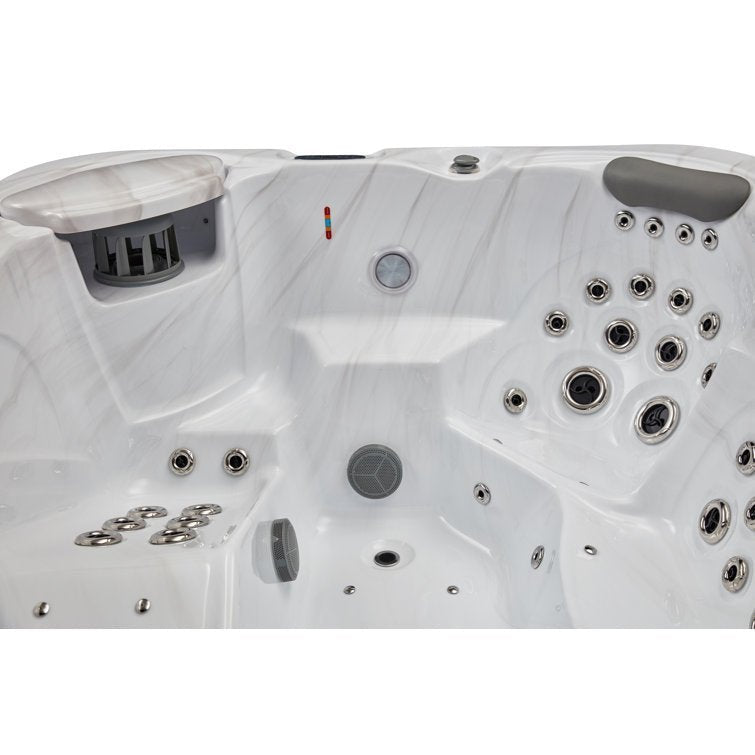 Danika 5-person 68-jet Hot Tub With Bluetooth In Gray