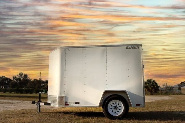 Small White Enclosed Trailer