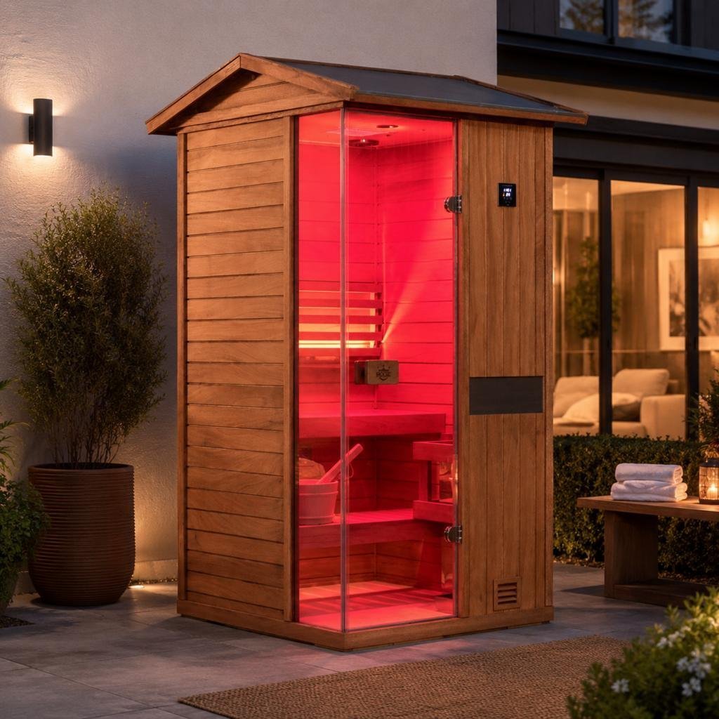 Solid Outdoor Steam Sauna – 2 Person | Model 702VS