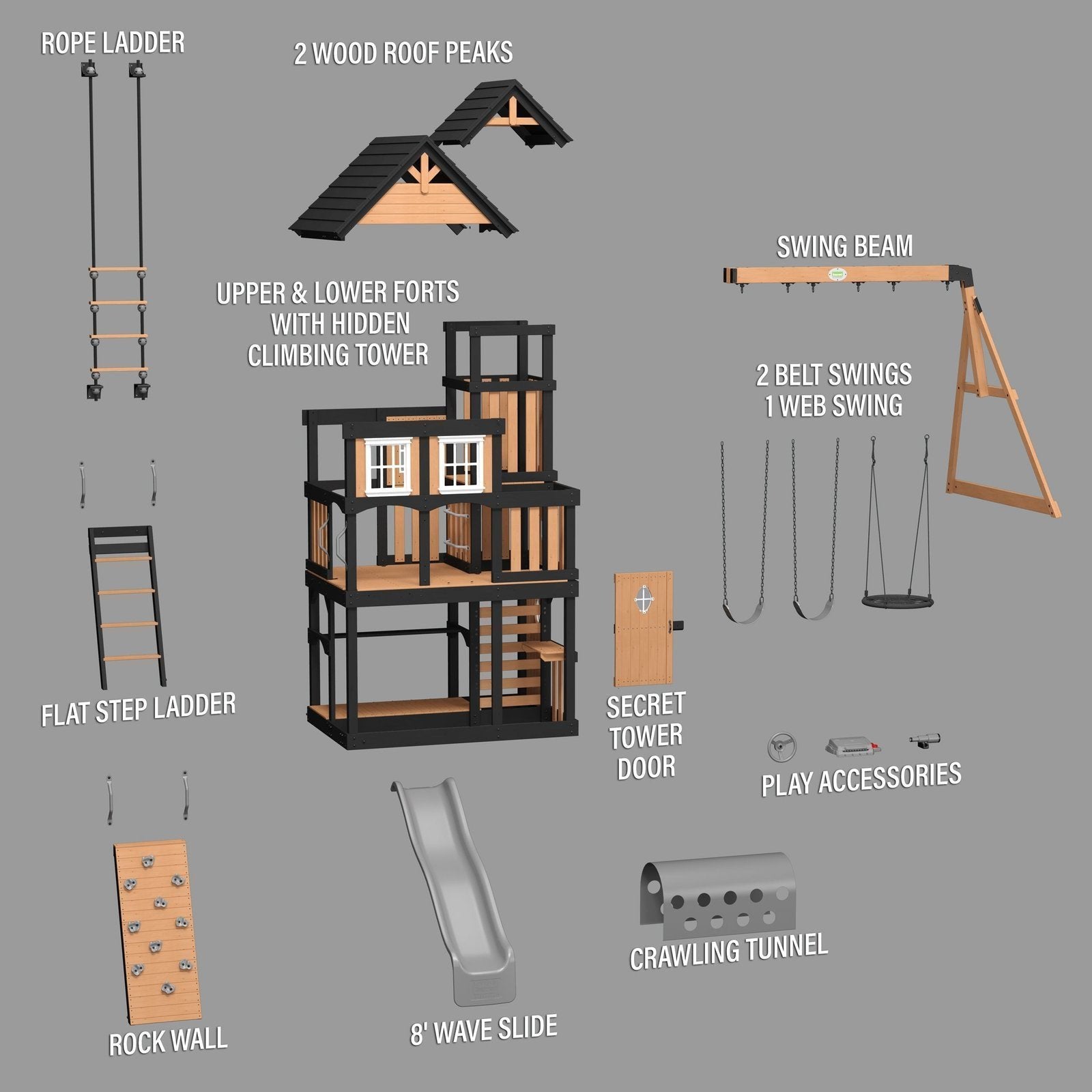 Mystic Tower Swing Set