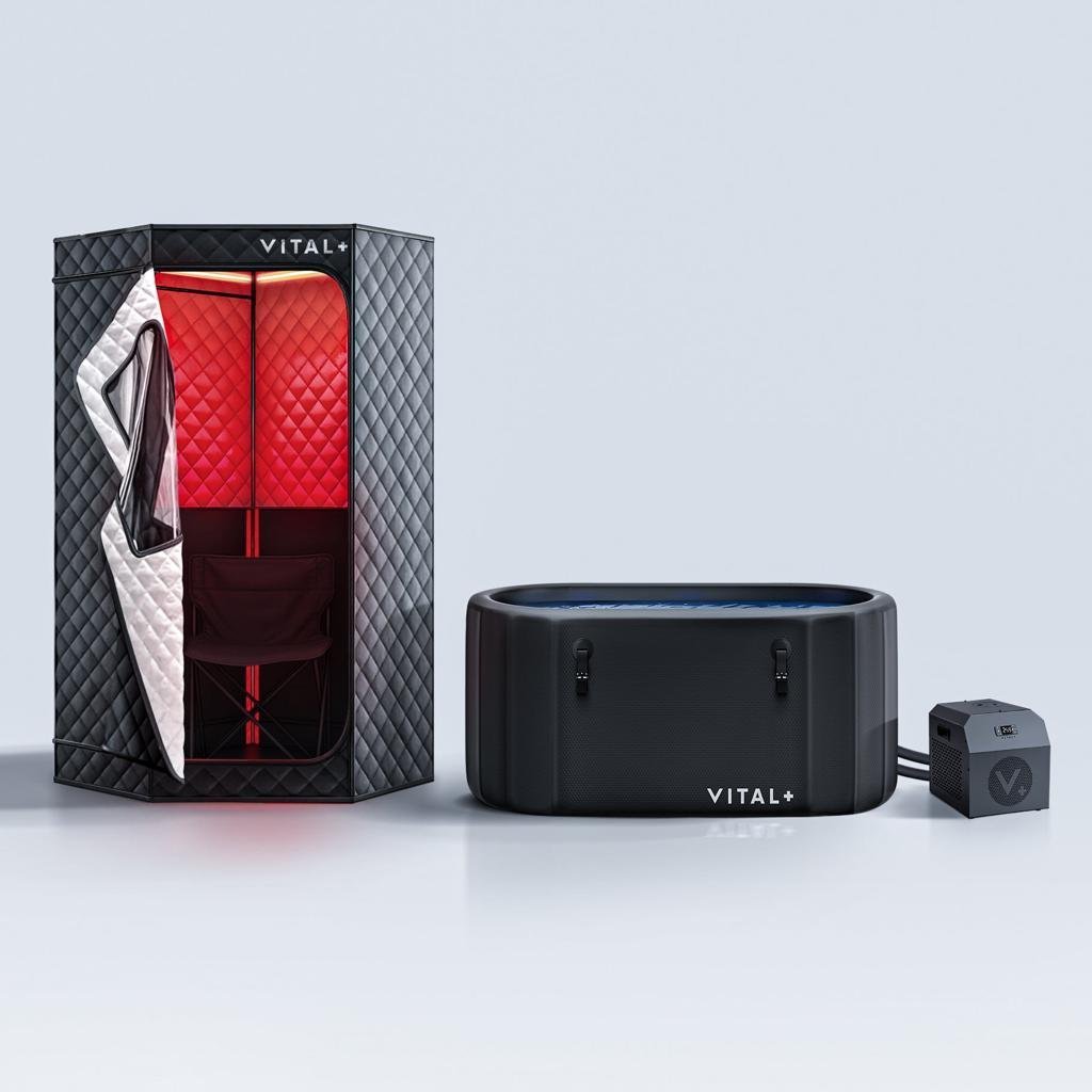 Vital+ Luxury Ice Bath and Infrared Sauna Combo