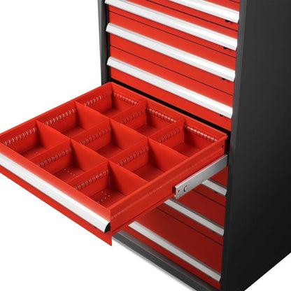 Heavy Duty Modular Drawer Cabinet – 9 Drawer 59″ H x 28.5″ W x D Tool Storage Organizer