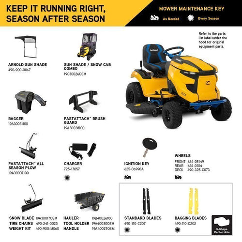 The Cub Cadet Enduro Series XT1 LT42E 42-in. 56V MAX* Riding Lawn Mower