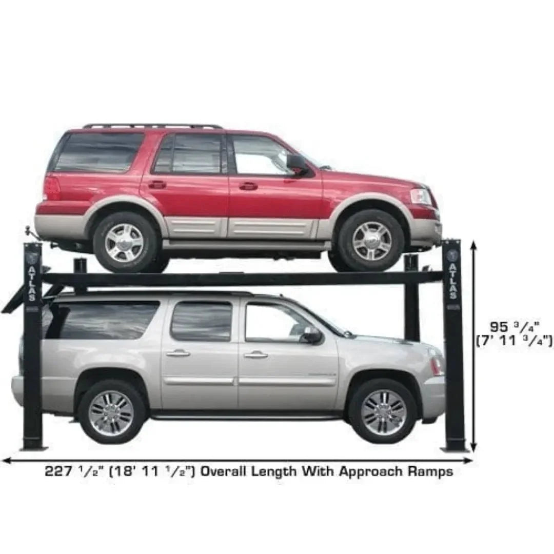 Atlas Pro9000 4 Post Lifts with RJ6 Rolling Jacks