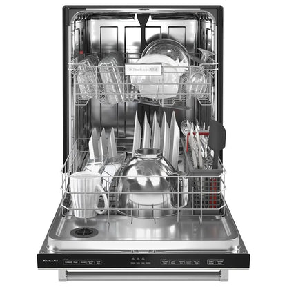 KitchenAid 24″ Fully-Integrated Built-In Dishwashers with 30 Total Wash Jets in PrintShield Stainless Steels