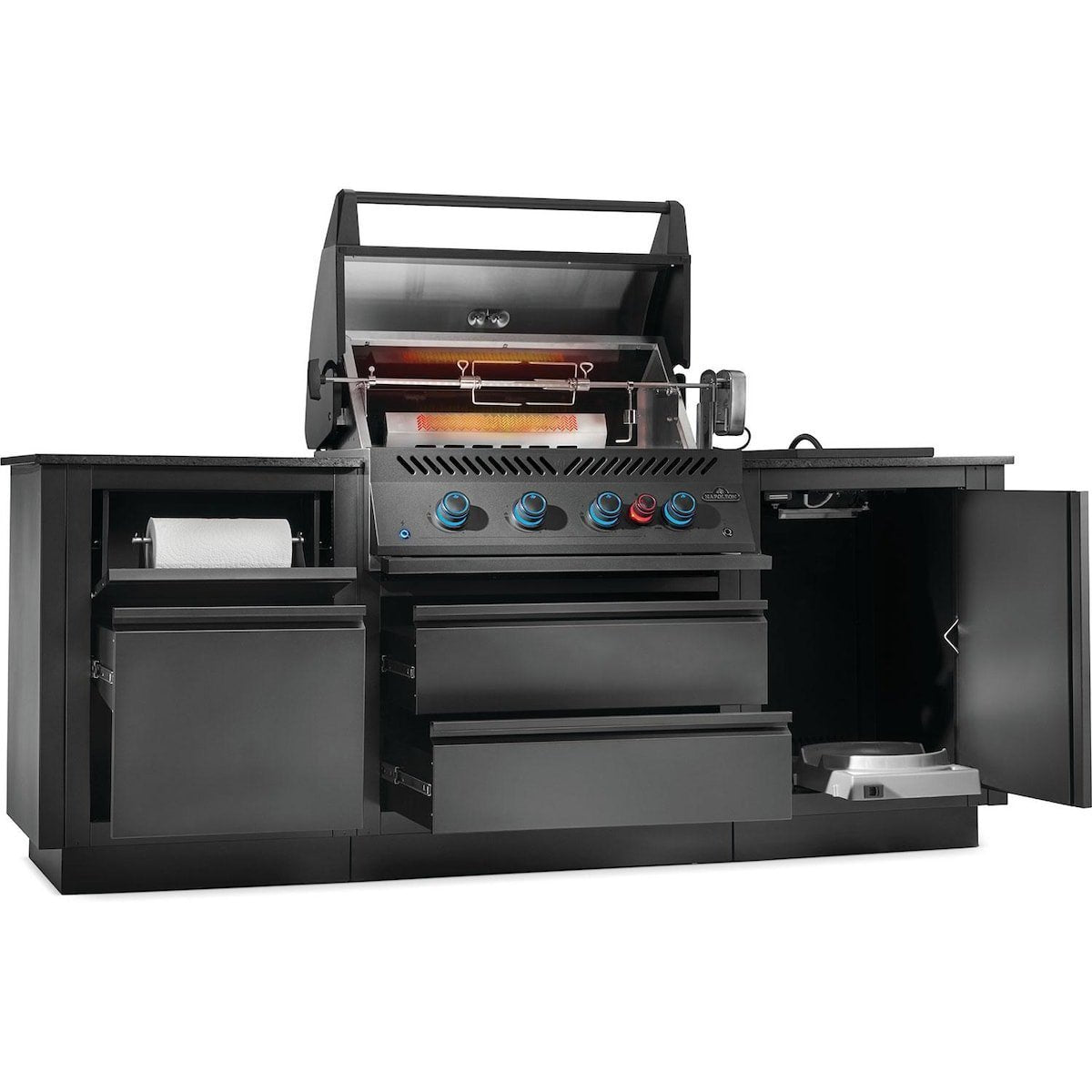 Napoleon OASIS 301 Outdoor Kitchen Island w/ Side Burner & 700 Series 32 Grill Head