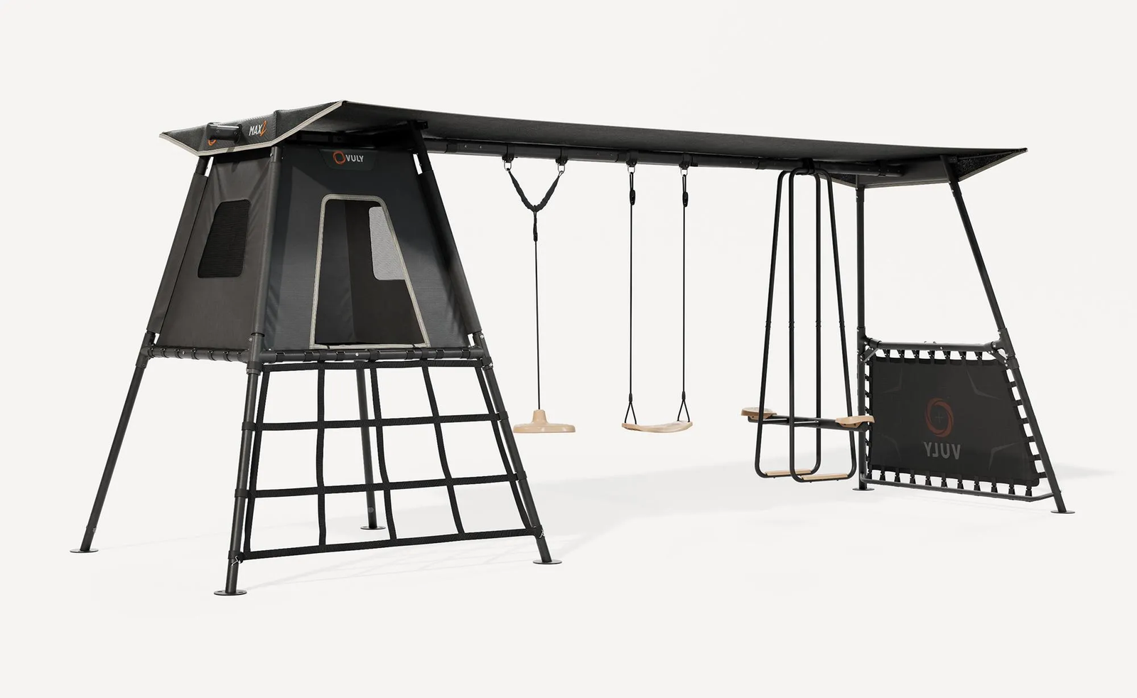 Vuly Max 2.1 C3 Swing Set With Cubby Outdoor Kids Playsets for Backyards Swing Swing and Swing