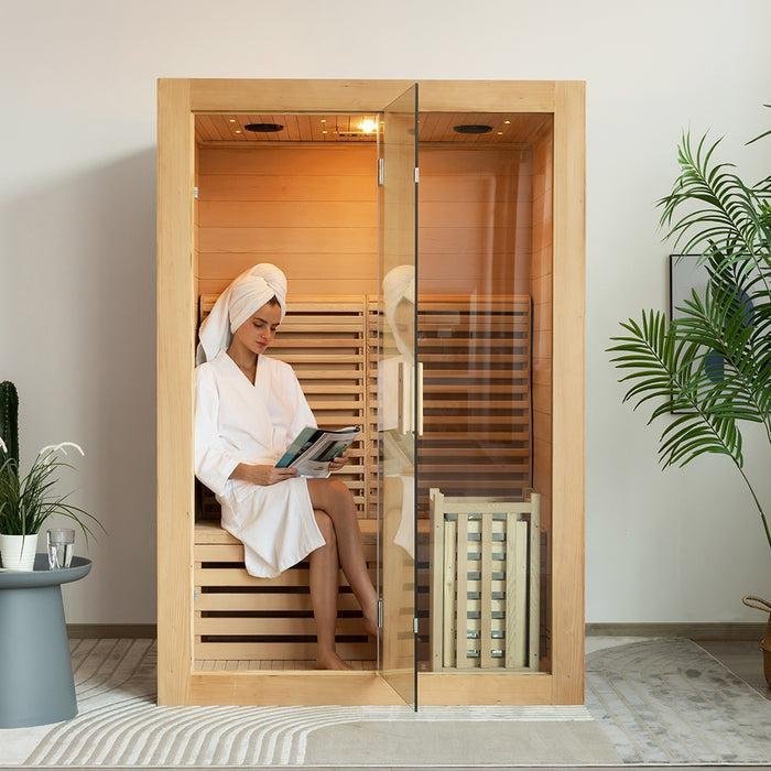 Indoor 2-Person Steam Sauna – WiFi Control