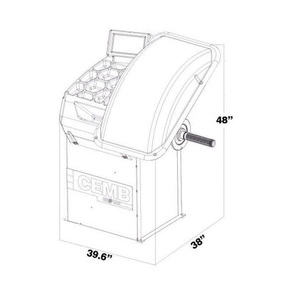 CEMB EZ10 3D Data Entry Wheel Balancer
