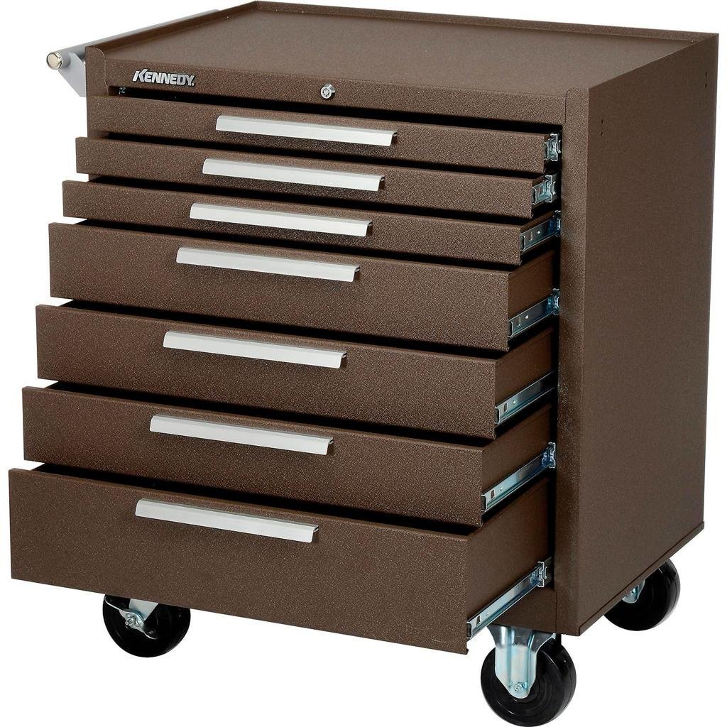 Kennedy 315XB 15-Drawer Maintenance Cart Brown