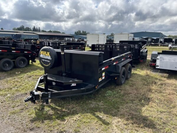 9,990# GVWR Ultra Low Pro 12′ Dump Trailer w/ Contractor Package