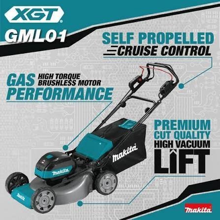 Makita gml01pl 40V max XGT Brushless 21″ Self-Propelled Commercial Lawn Mower Kit