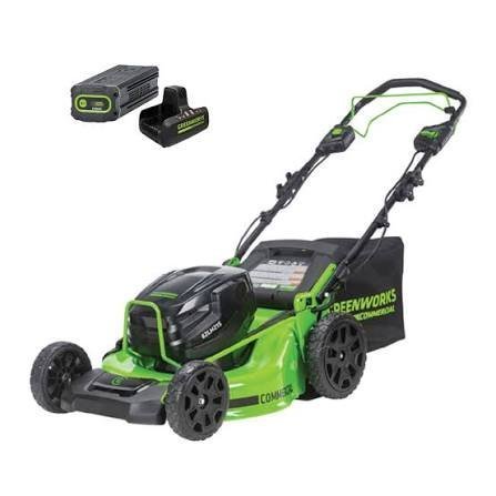 Greenworks 82V 21″ Brushless Self-Propelled Mower w/ 8.0Ah Battery and Dual Port Charger 82LM21S-8DP