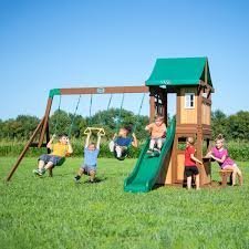 Backyard Discovery Lakewood Cedar Wood Swing Set