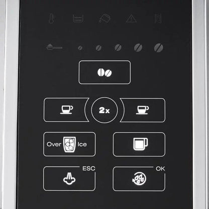 De’Longhi – Dinamica TrueBrew Over Ice Fully Automatic Coffee and Espresso Machine- Chrome and Black