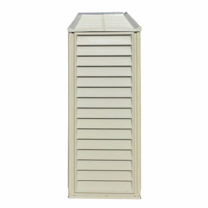 DuraMax 10.5ft x 2.75ft SidePro Vinyl Shed with Foundation Kit