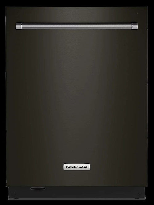 KitchenAid – Top Control Built-In Dishwasher with Stainless Steel Tub, FreeFlex Third Rack, 44dBA – Black stainless steel