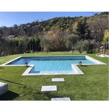 Piscine complète Polybloc en bloc polystyrène avec escalier