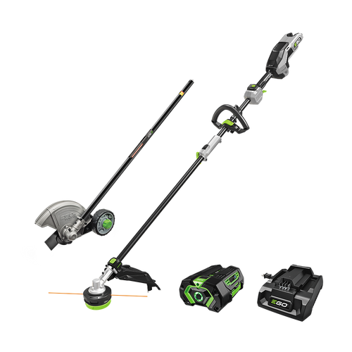 Multi-Head Combo Kit with 16-Inch Carbon Fiber String Trimmer, Carbon Fiber Edger, 56V Power Head, 4.0Ah Battery & 320W Charger