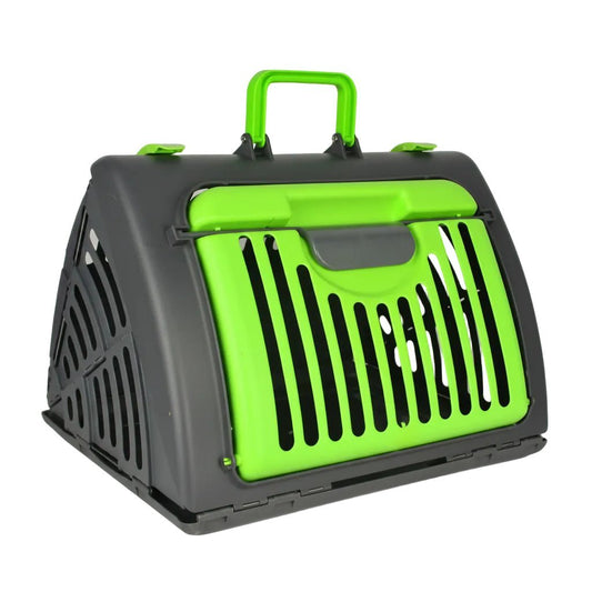 Cat Carrier Collapsible Plastic Pet Crate for Cats Rabbits Guinea Pigs and Small Pets